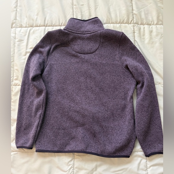 L.L. Bean Mulled Purple Sweater Fleece - Picture 2 of 3
